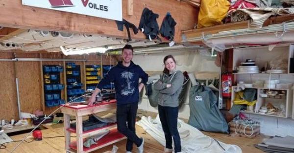 1566582154428656979 - Huari Voiles :'Les clients savent que nous sommes contre la voile jetable' - Quimper Brest